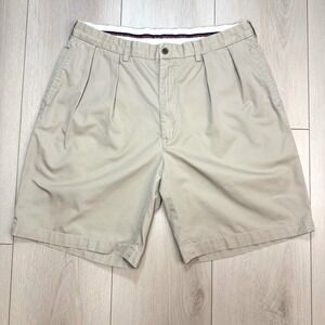 VTG Polo Golf Ralph Lauren Fairway Chino Shorts Mens 36 (34) Khaki Pleated 90s